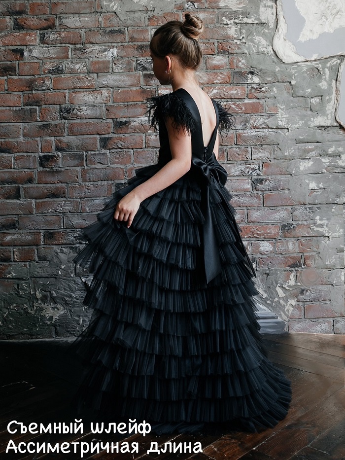 Платье "Француженка" цвет черный